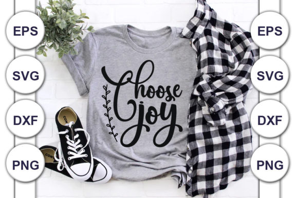 Christian Jesus SVG: Choose Joy for T-Shirt Designs