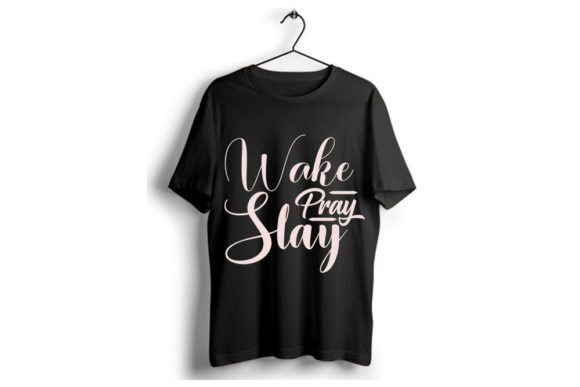 Christian Jesus SVG Design, Wake Pray Sl T-Shirt Designs