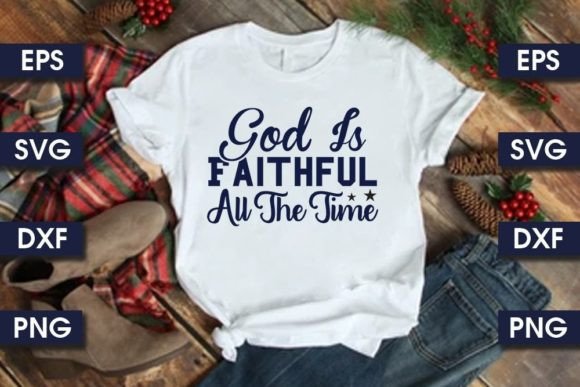 Christian Jesus SVG: God is Fait T-Shirt Designs