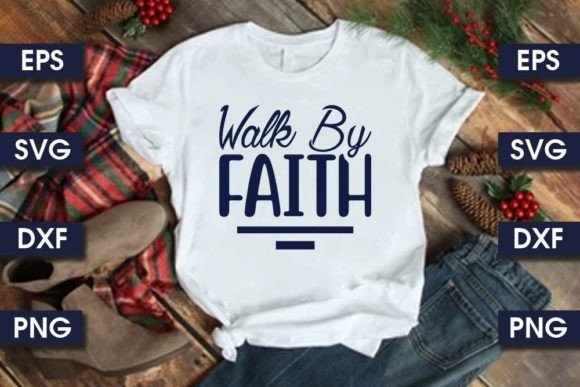 Christian Jesus Svg Walk by Fai T-Shirt Design Review