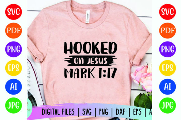 Hooked on Jesus Mark 1 17 T-Shirt Design Review