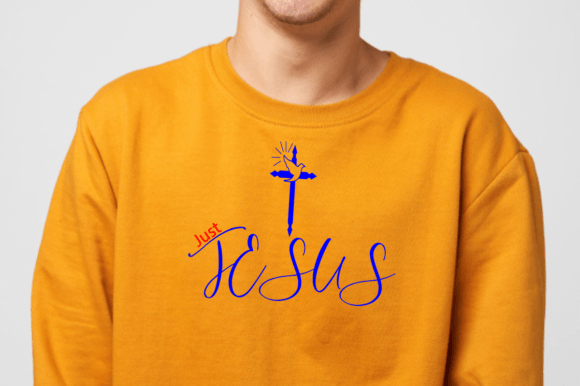 Just Jesus - SVG Vector T-Shirt Design