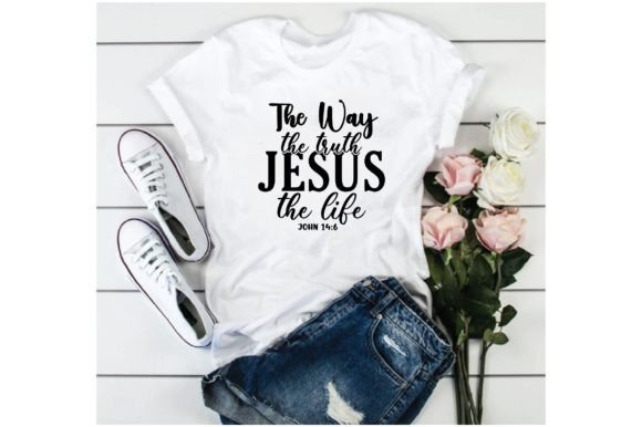 The Way the Truth Jesus T-Shirt Design
